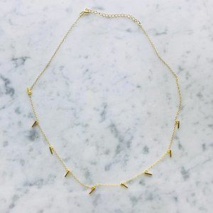 Gold Plated Sterling Silver Choker Necklace